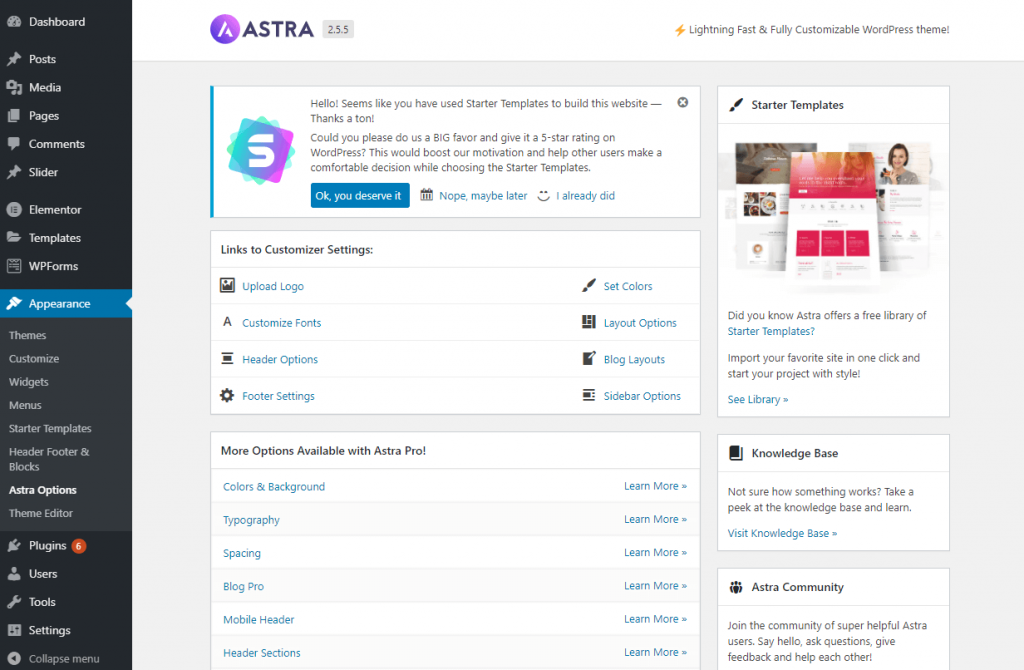 Astra-options